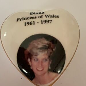 Heart-Shaped Diana Princess of Wales Trinket Box